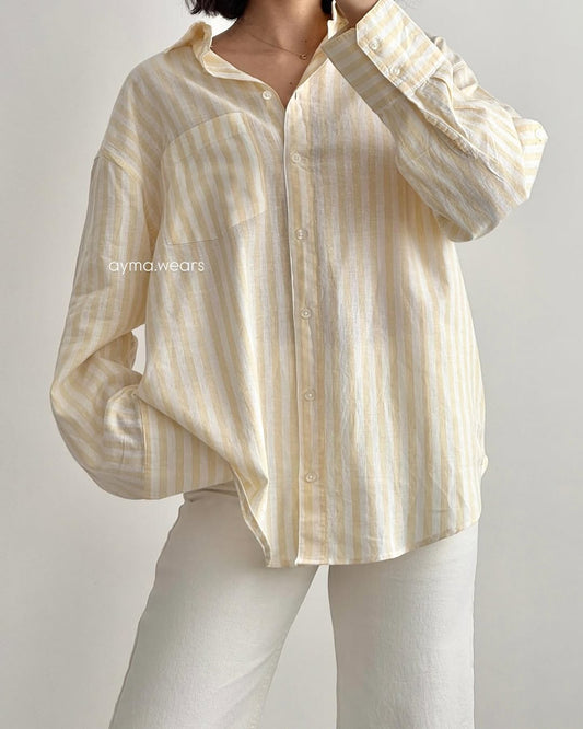 Oversized  Striped Shirt for Women –