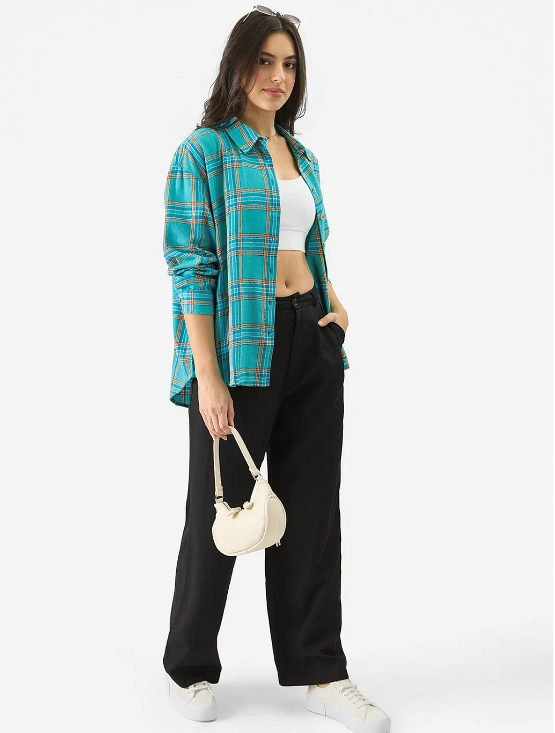 Plaid: Ember Women Boyfriend Shirts.