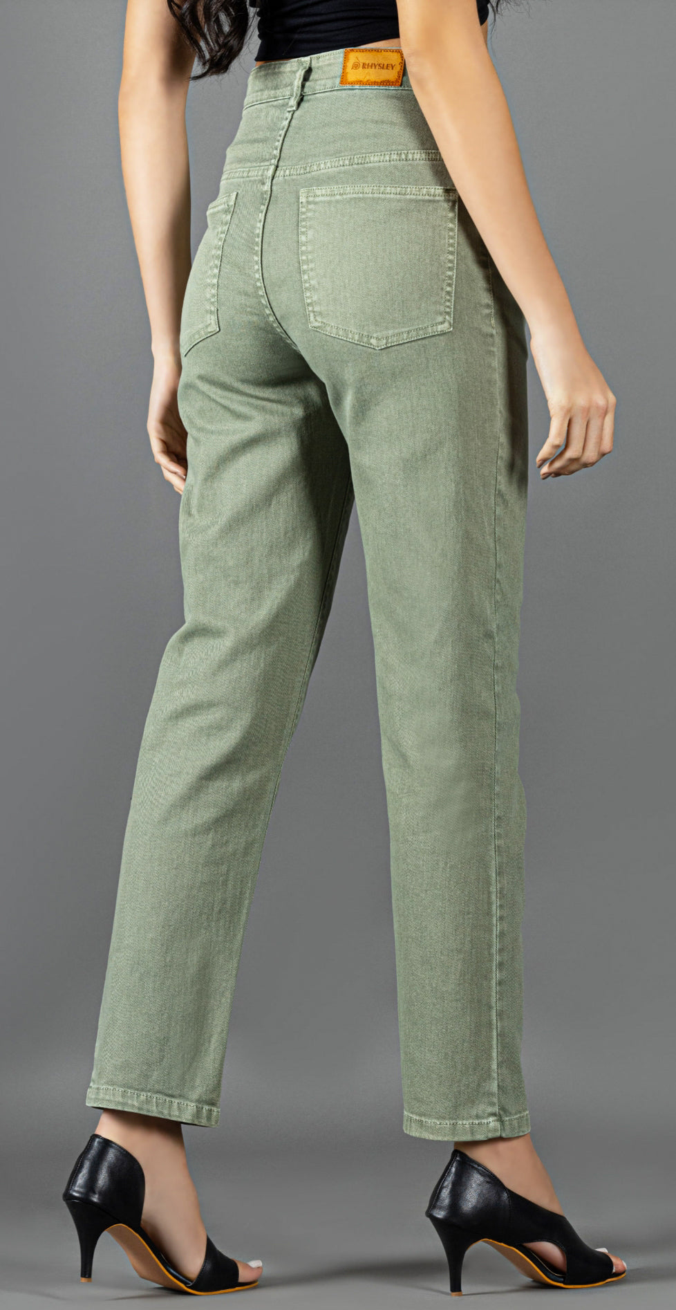 Regular fit jeans green colour