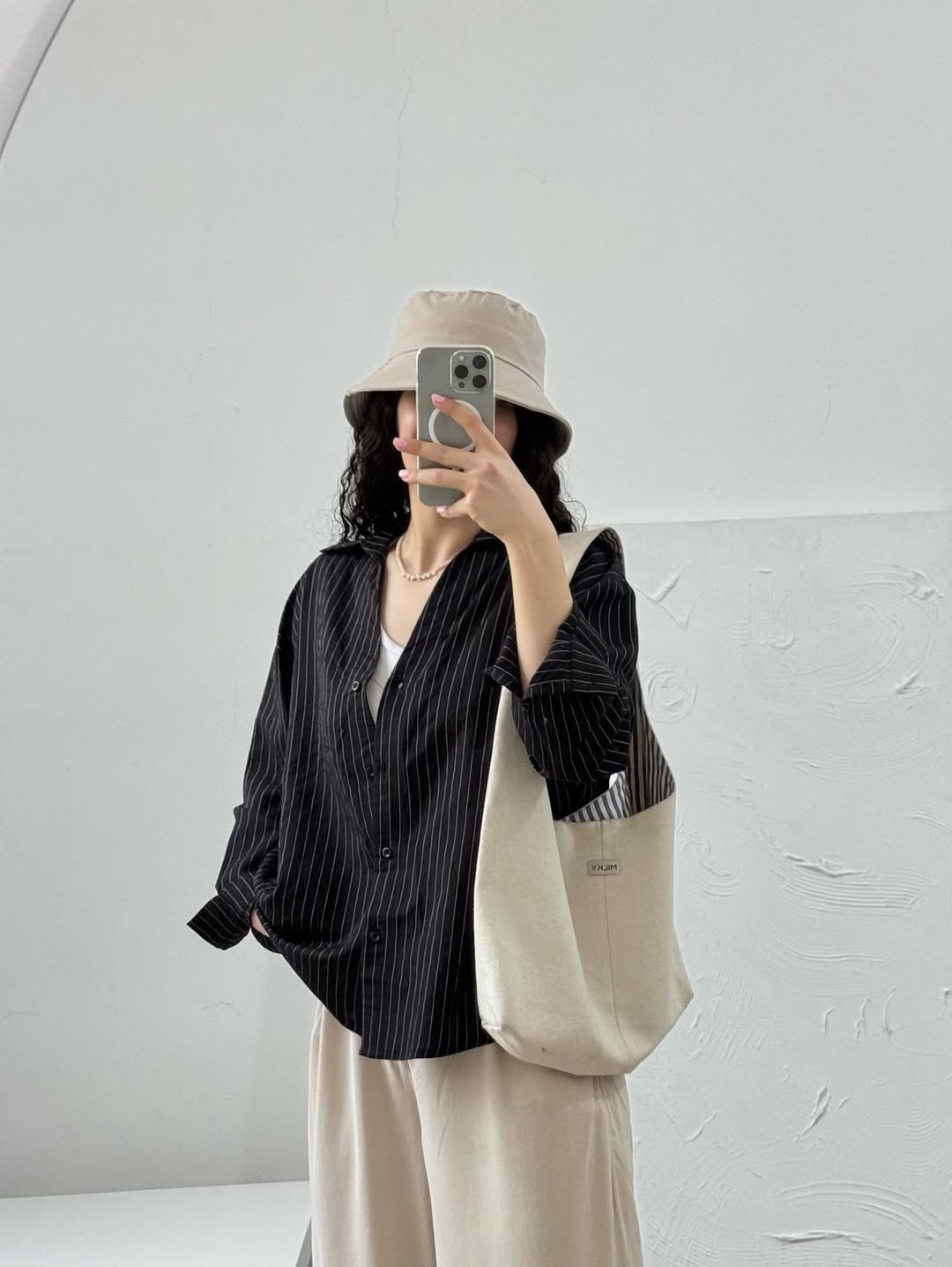 Oversized  Striped Shirt for Women –