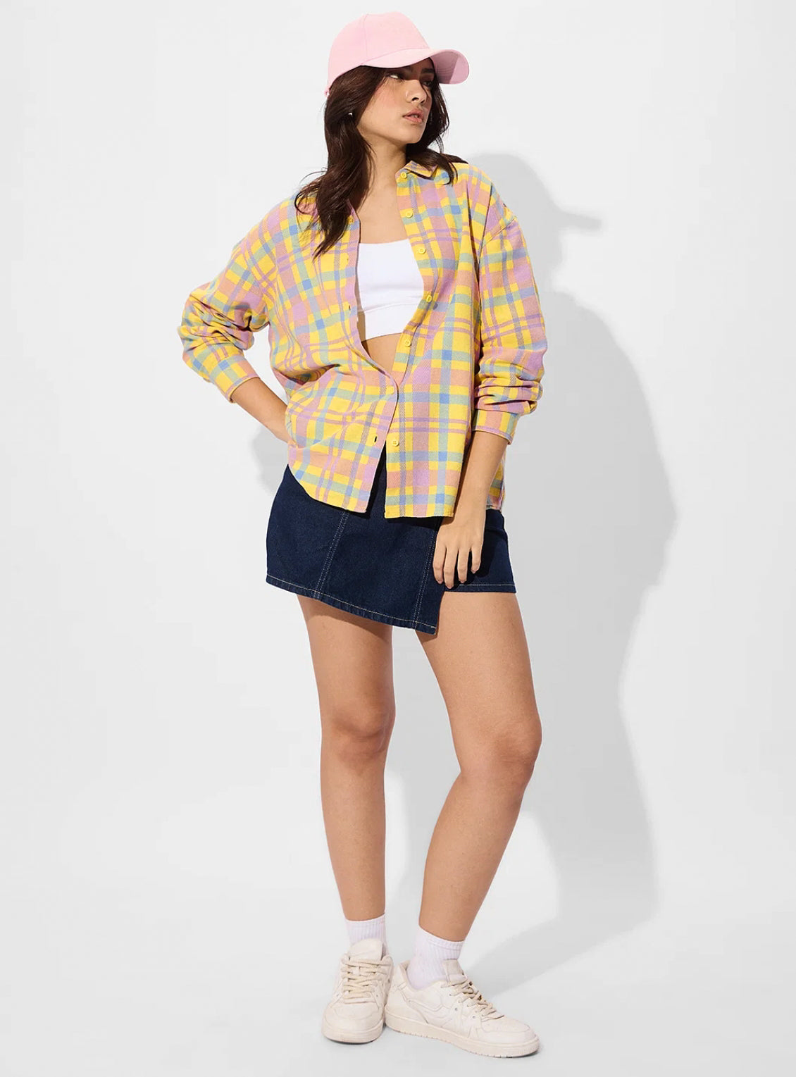 Plaid Shirt: Citron Women Boyfriend Shirts.