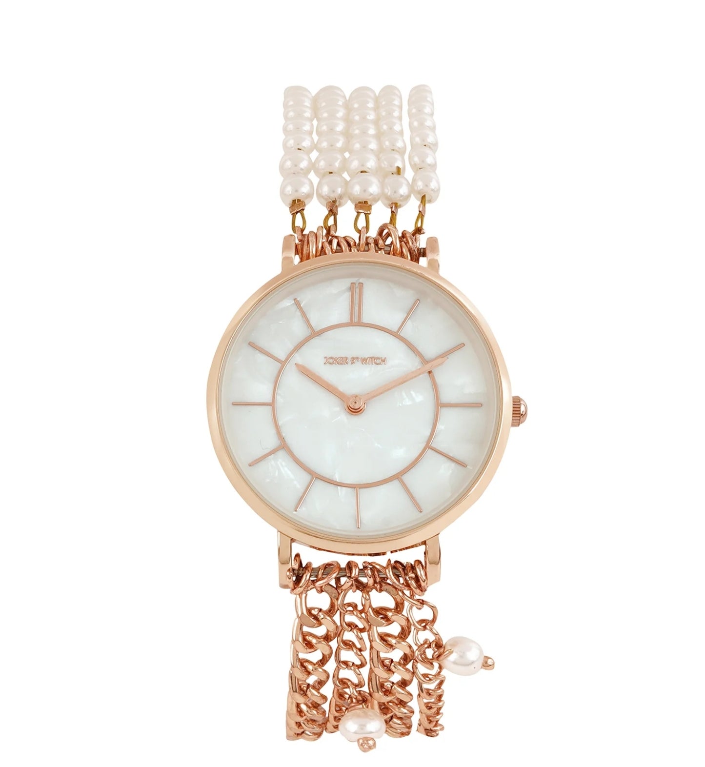 CONSTANCE WHITE MOP DIAL SINGLE WRAP ROSE GOLD WATCH