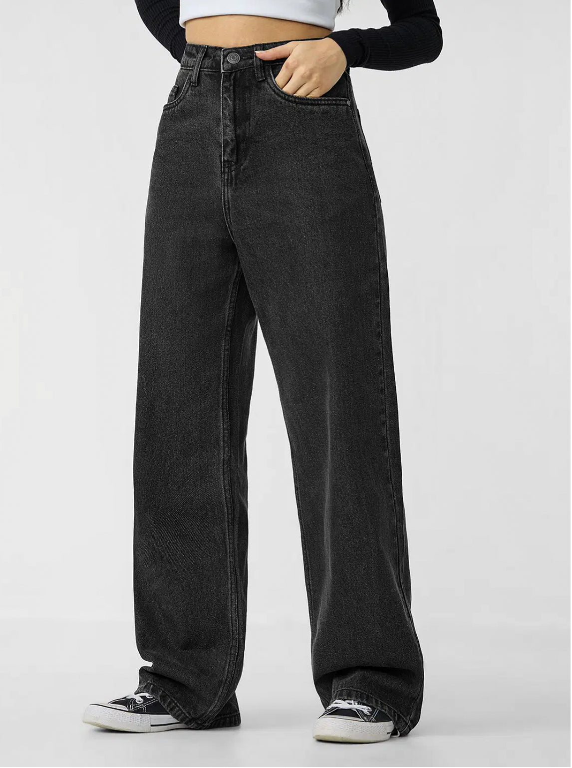 Solids: Charcoal
(Straight Fit)