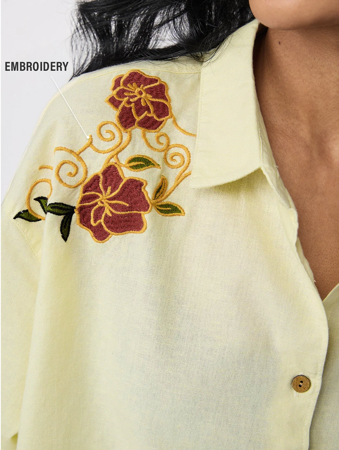 Cotton Linen Shirt: Dragon   Women Boyfriend Shirts