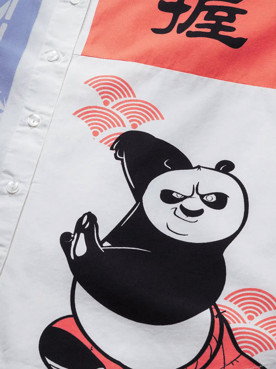 Kung Fu Panda: Fearless Women Boyfriend Shirts.