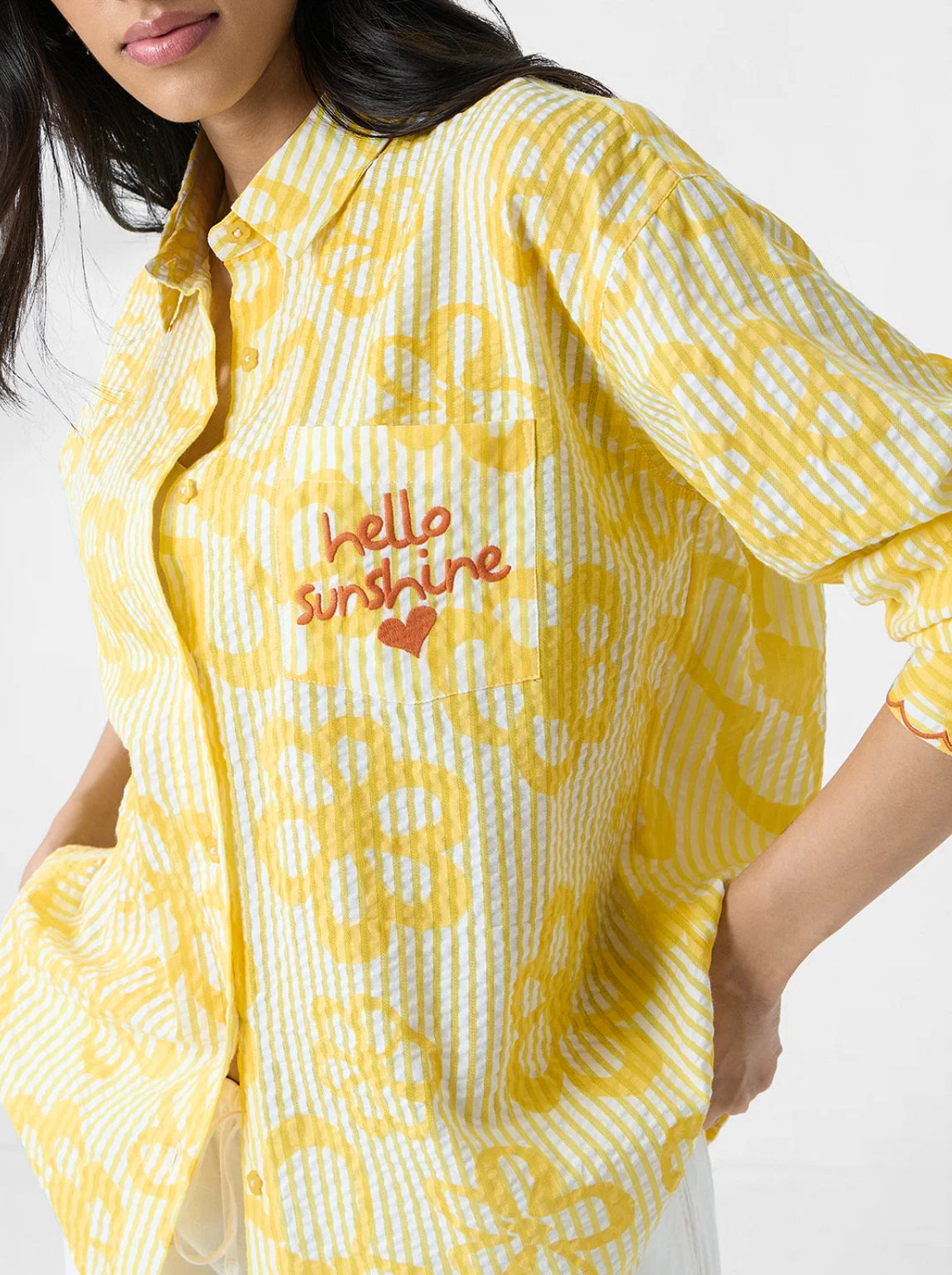 TSS Originals: Hello Sunshine Women Boyfriend Shirts