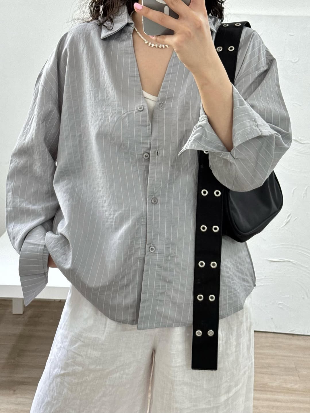 Oversized  Striped Shirt for Women –