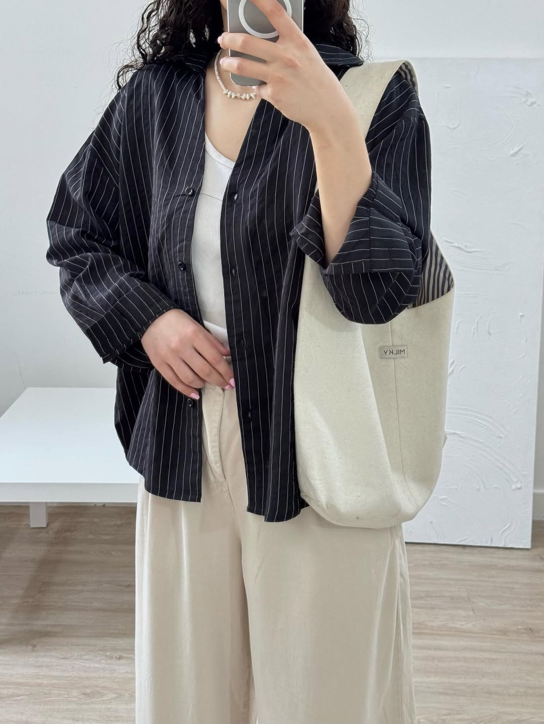 Oversized  Striped Shirt for Women –