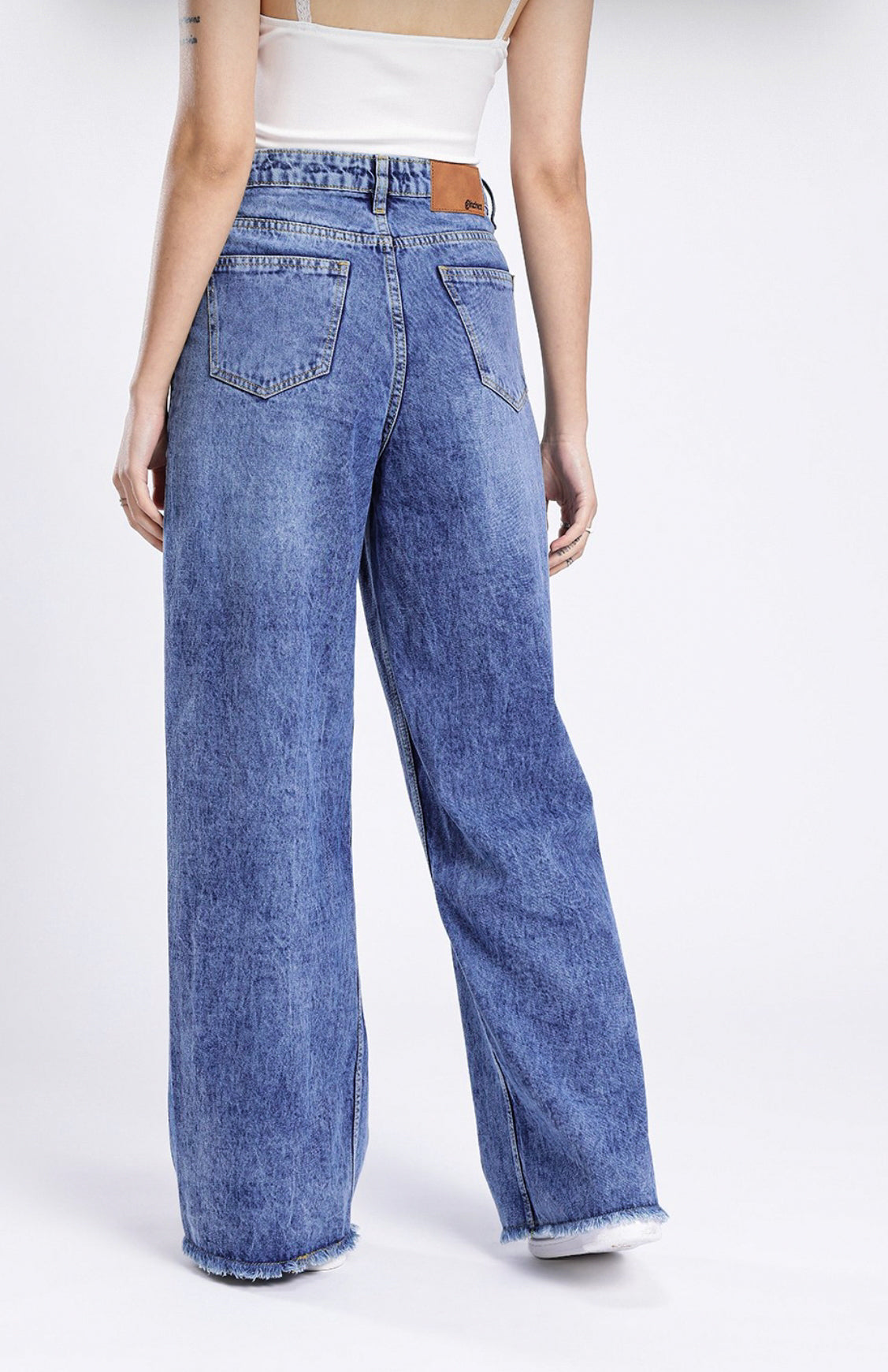 Women Mid-Rise Light Fade Pure Cotton Wide Leg