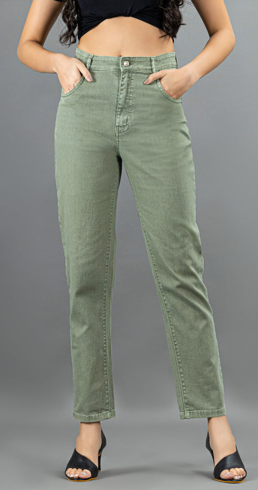 Regular fit jeans green colour