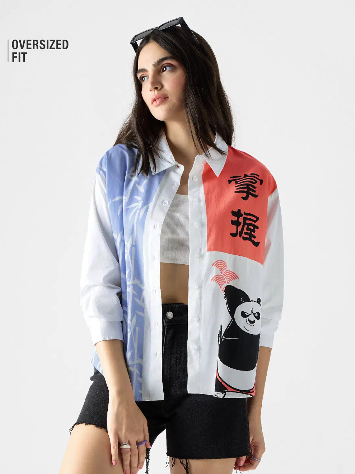 Kung Fu Panda: Fearless Women Boyfriend Shirts.