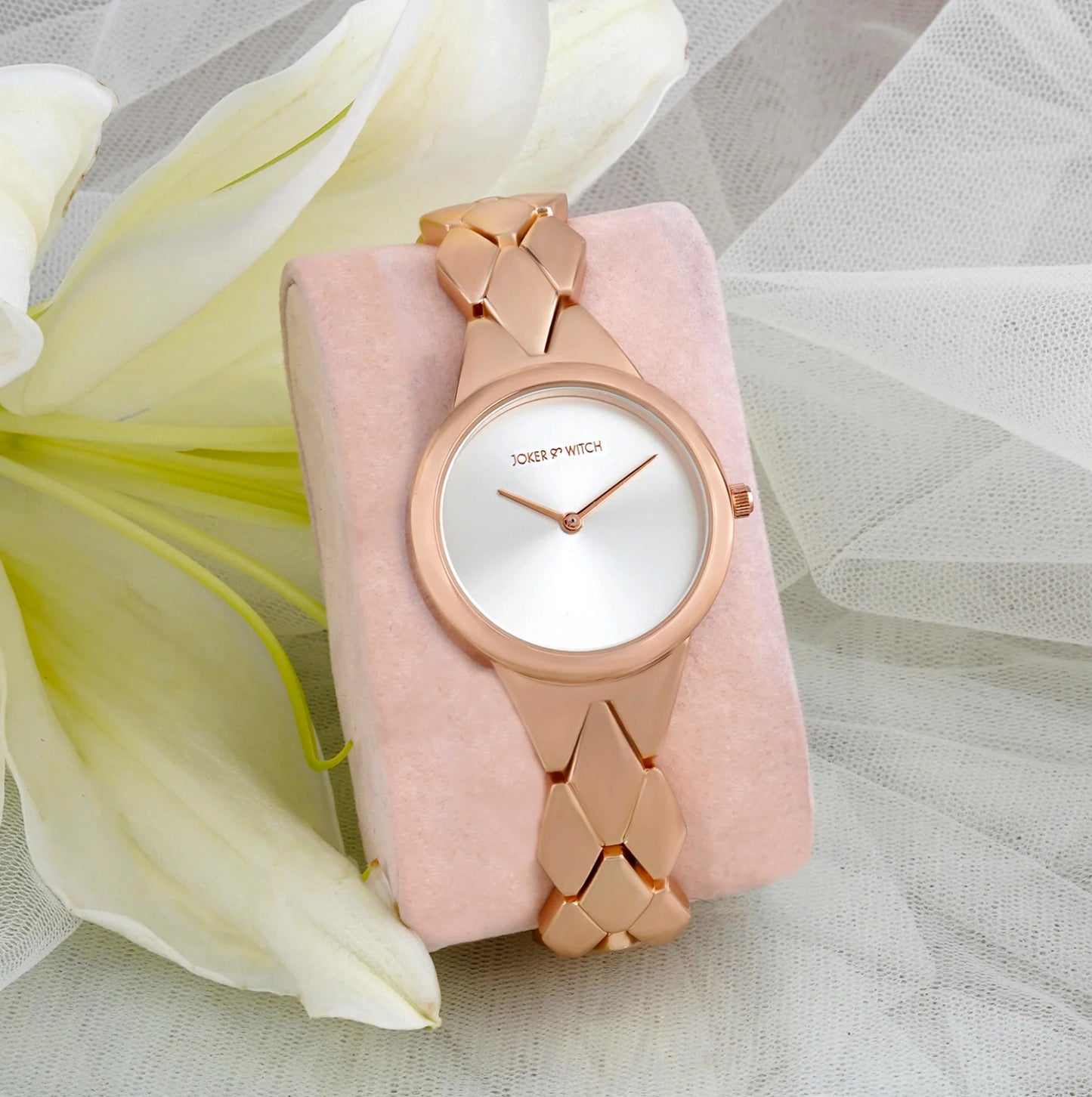 ATHENS BLACK DIAL GOLD METALLIC STRAP WATCH