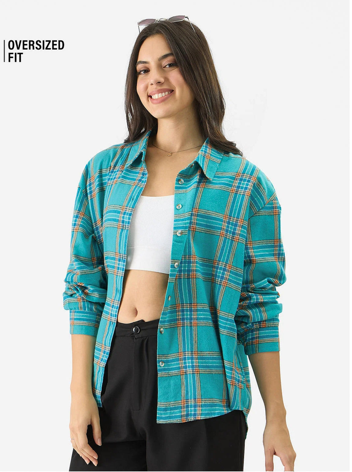 Plaid: Ember Women Boyfriend Shirts.