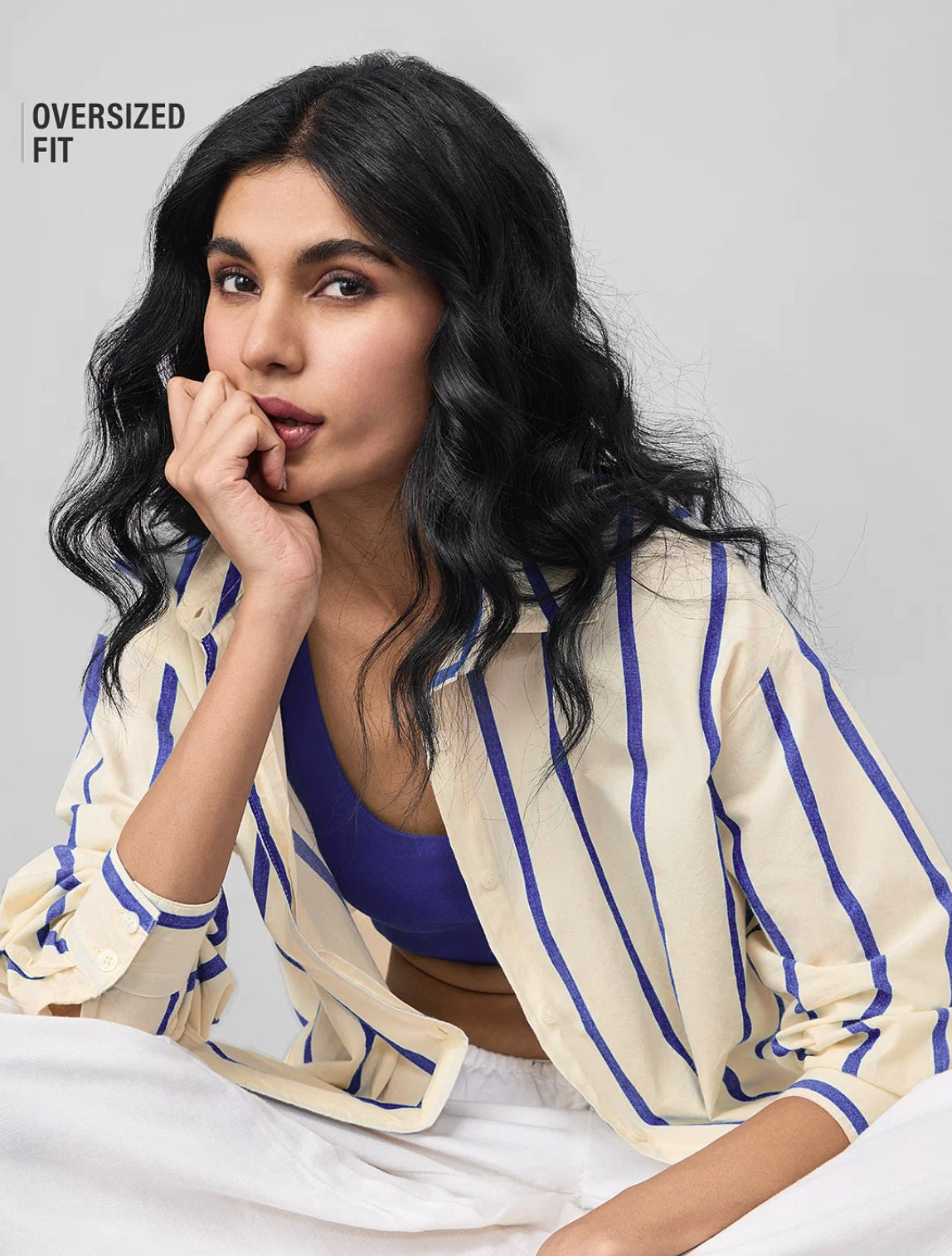 Stripe Shirt: Sailor Women Boyfriend Shirts.