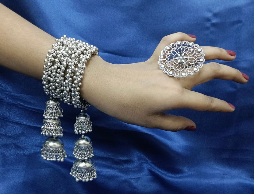 Navratri silver jewellery