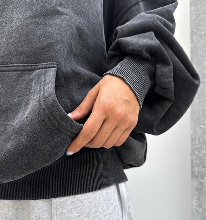 Oversized  Hoodie with Kangaroo Pocket – Casual Streetwear Pullover Sweatshirt"