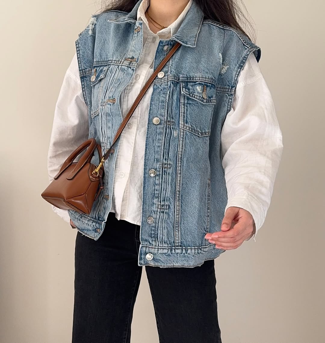 Girls' Denim Jacket - Casual Light, Regular, Light Blue