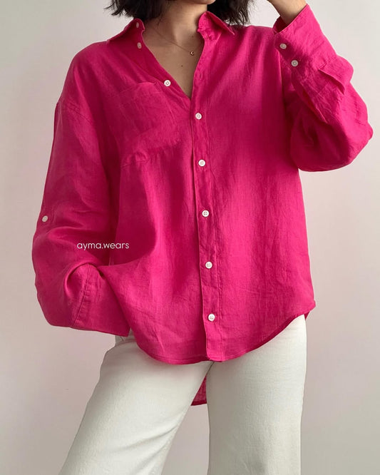 “Women’s White Buton shirt