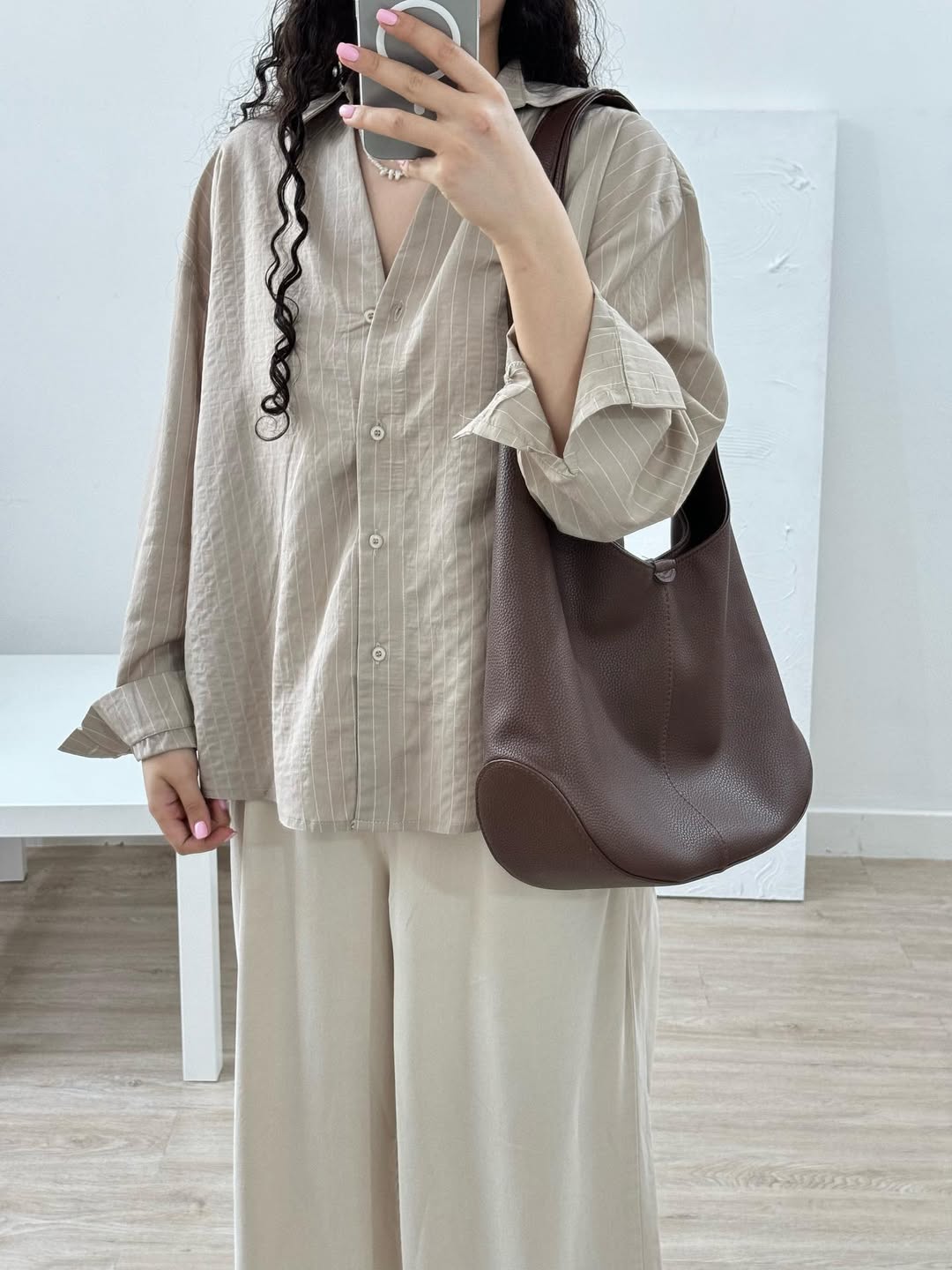 Oversized  Striped Shirt for Women –