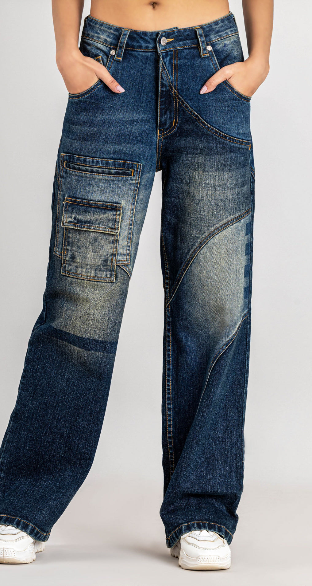 Blue Wide Leg Women's
Fashion Jeans