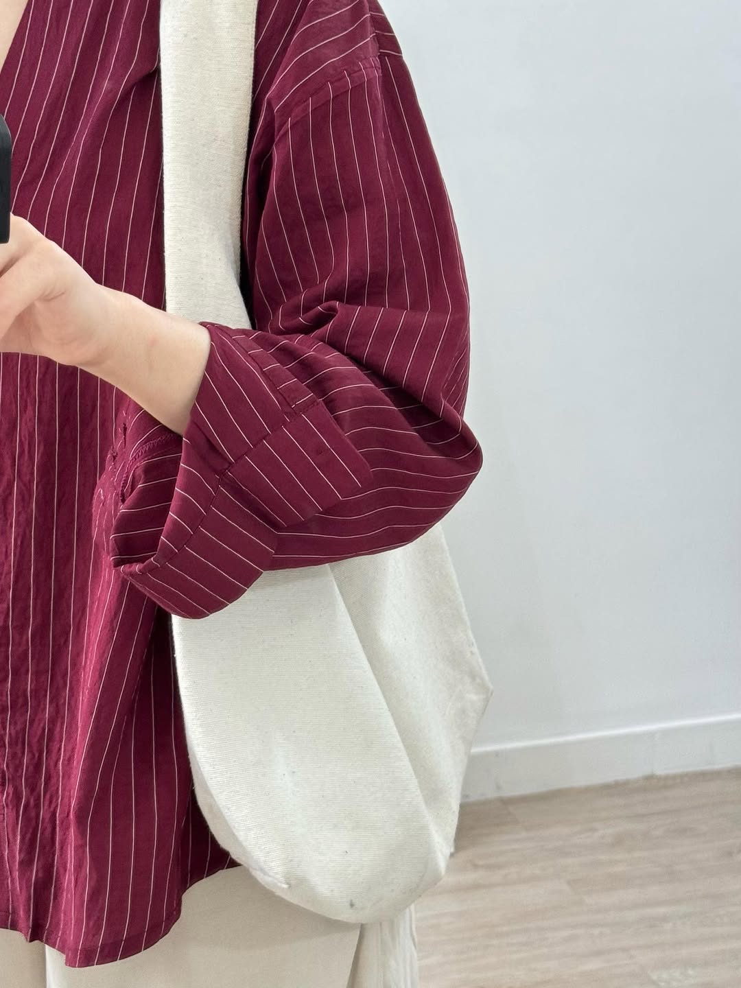 Oversized  Striped Shirt for Women –