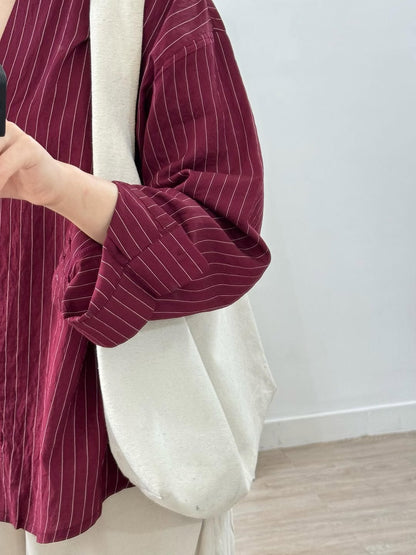 Oversized  Striped Shirt for Women –