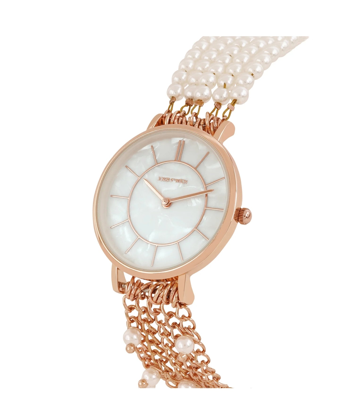 CONSTANCE WHITE MOP DIAL SINGLE WRAP ROSE GOLD WATCH