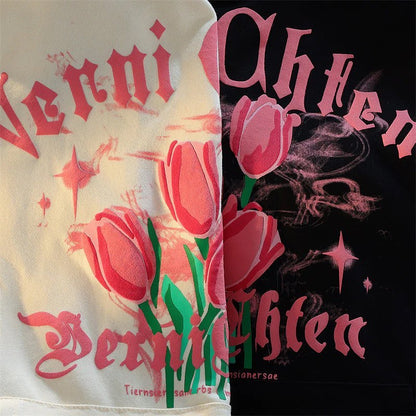 Pink & black  Hoodie with Kangaroo Pocket