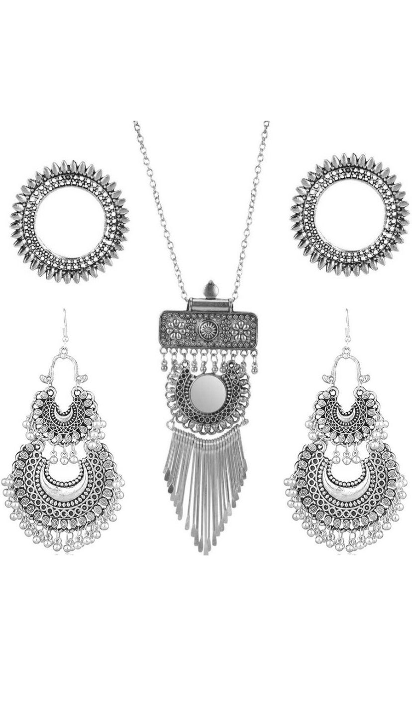 Navratri silver jewellery