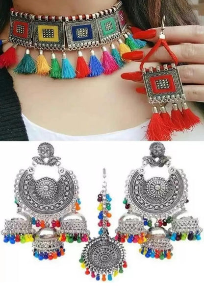 Navratri silver jewellery