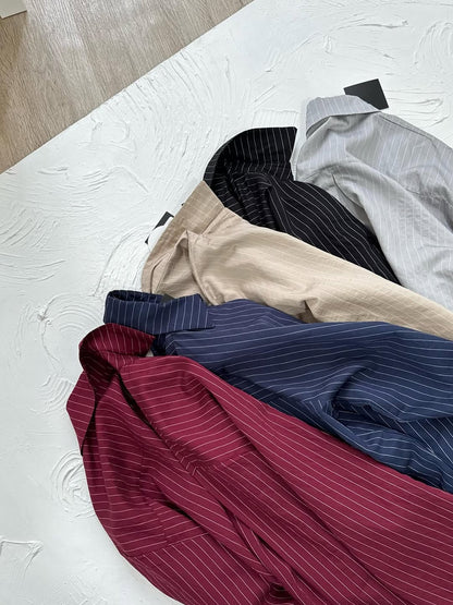 Oversized  Striped Shirt for Women –