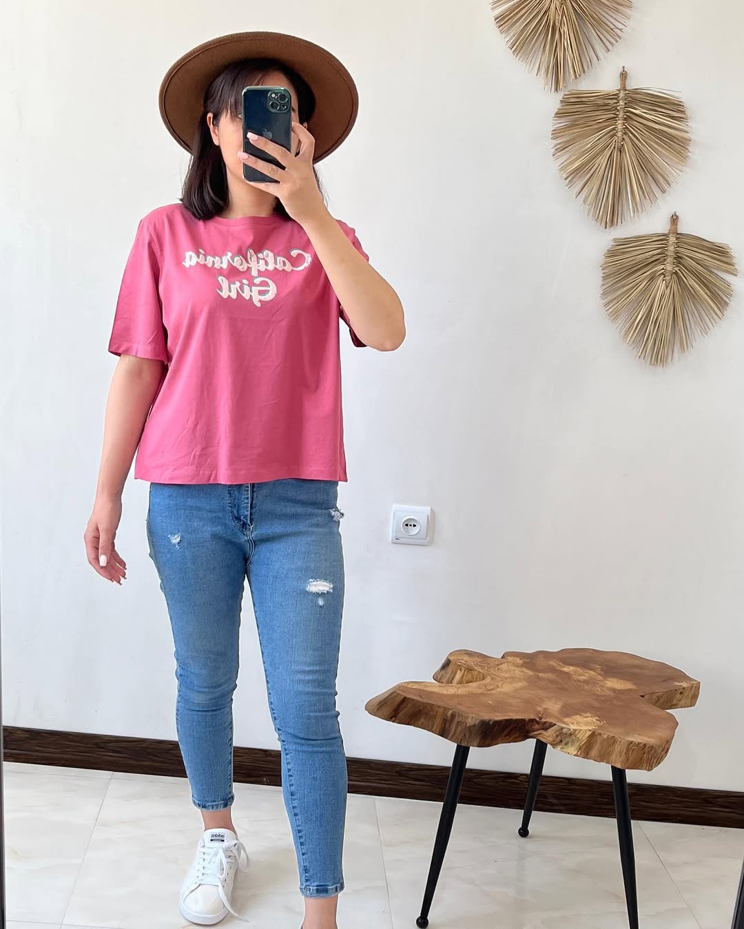 California Girl Graphic Oversized Cotton T-Shirt –