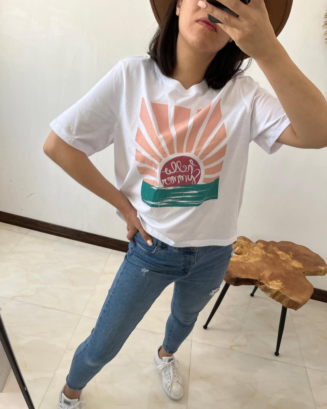 California Girl Graphic Oversized Cotton T-Shirt –