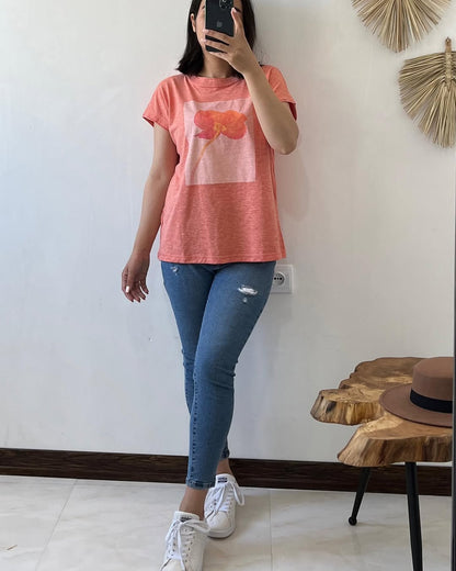 California Girl Graphic Oversized Cotton T-Shirt –