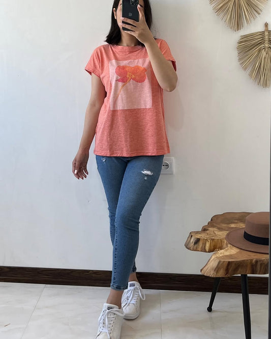 California Girl Graphic Oversized Cotton T-Shirt –