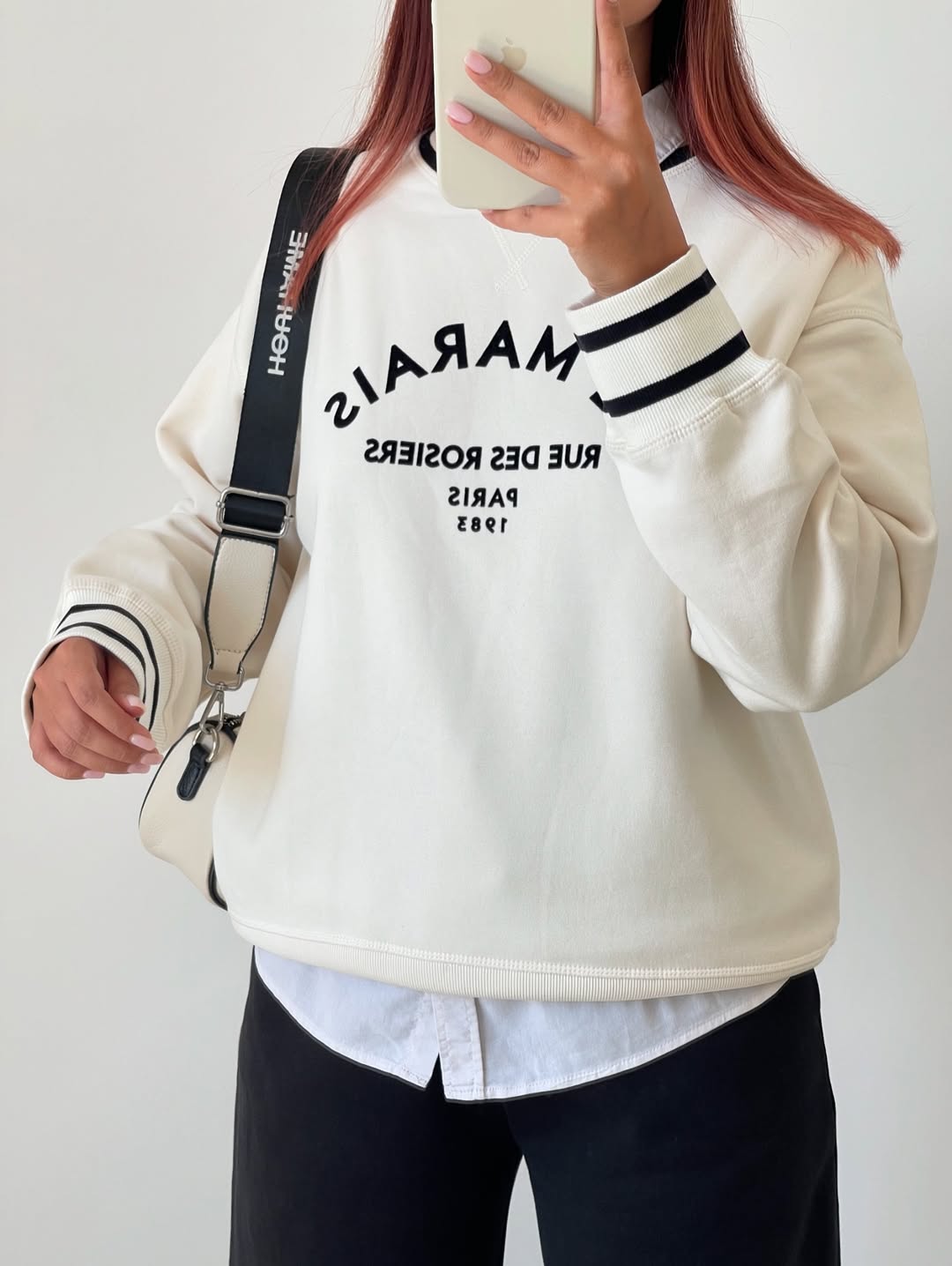 White Oversized Sweatshirt