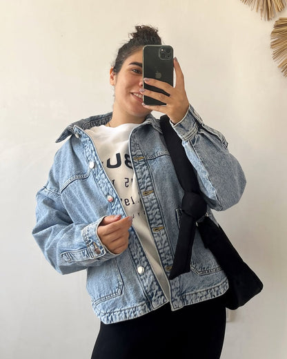 Girl's long  sleeve denim  color