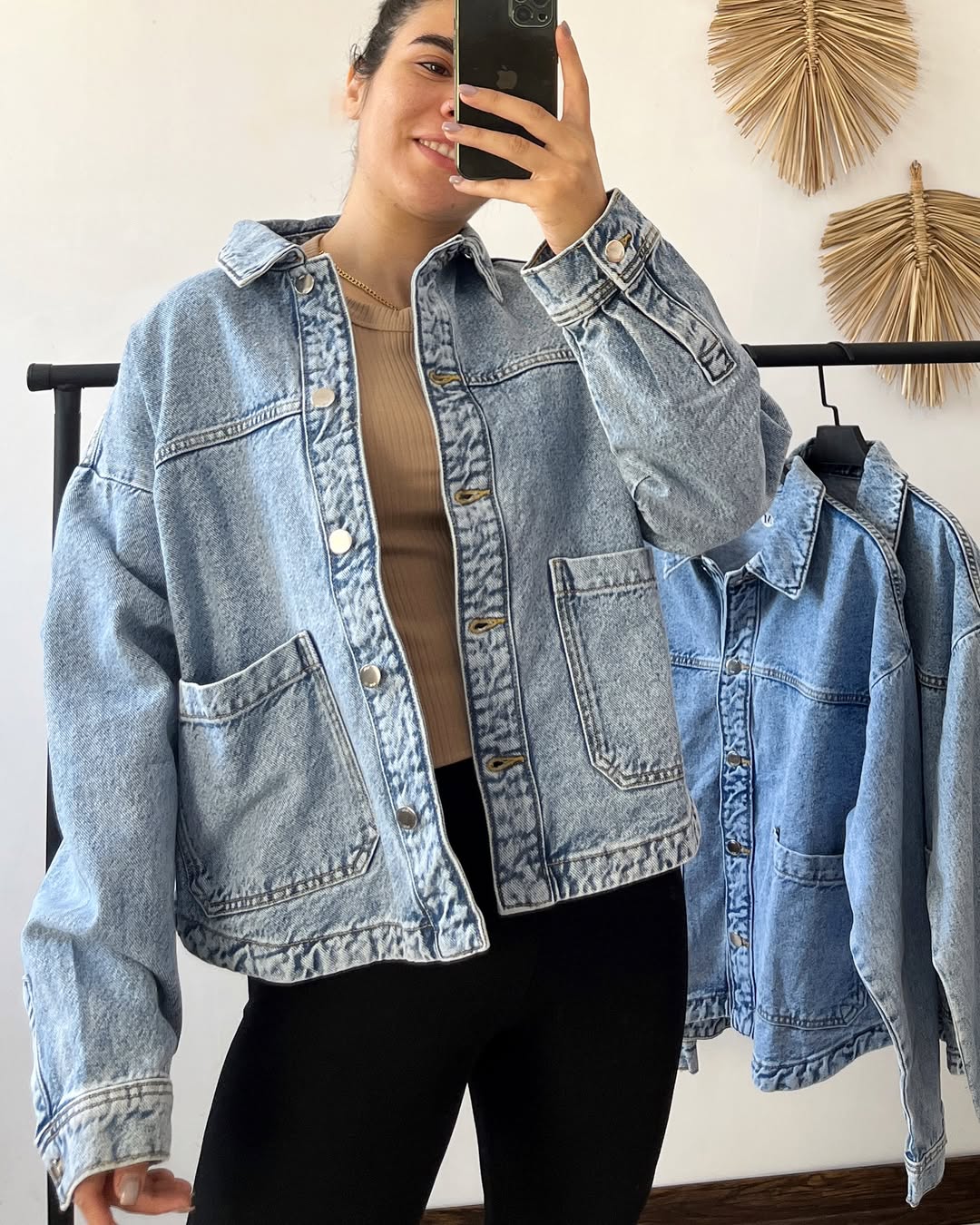 Girl's long  sleeve denim  color