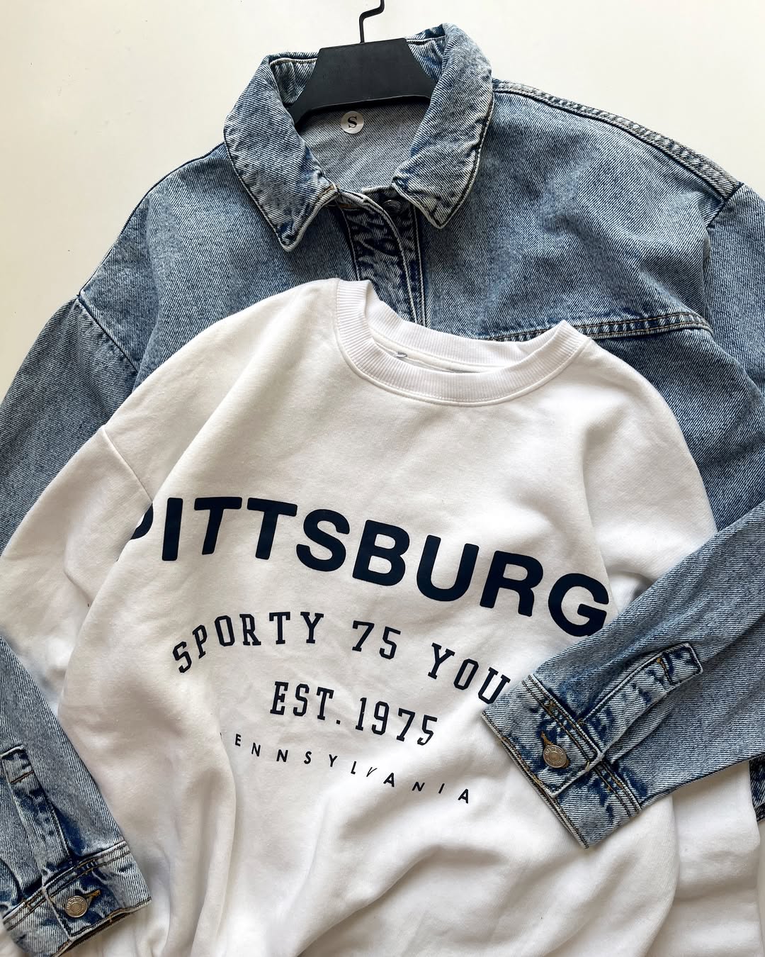 Girl's long  sleeve denim  color